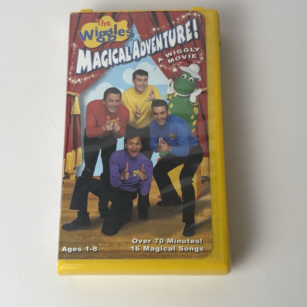 The Wiggles: Magical Adventure! A Wiggly Movie VHS Video Tape Clamshell Kids Fun